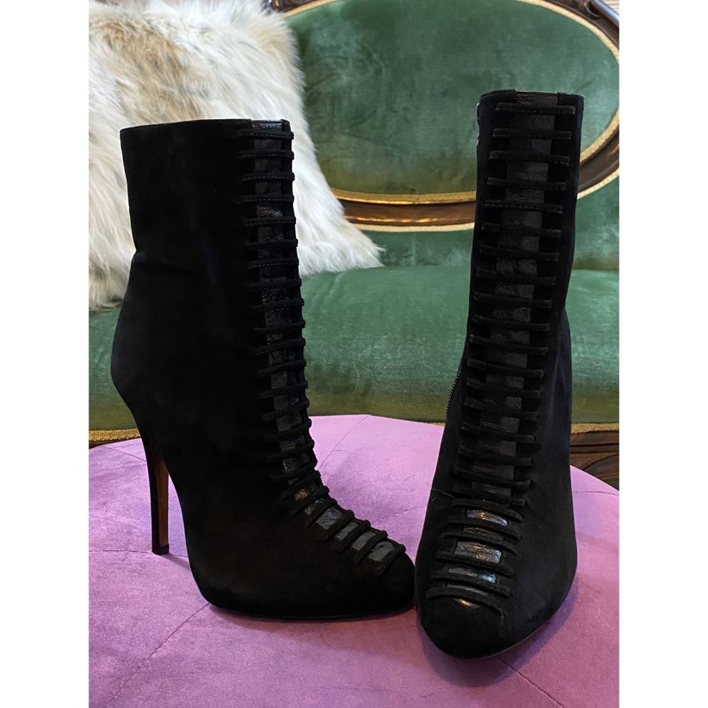 Alexandre Birman Lace Up Effect Boots, 8, New!